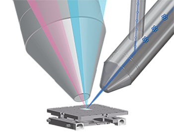 Schematic diagram of the built-in ion gun