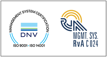 ISO 9001 / ISO 14001 認証（DNV / RvA）