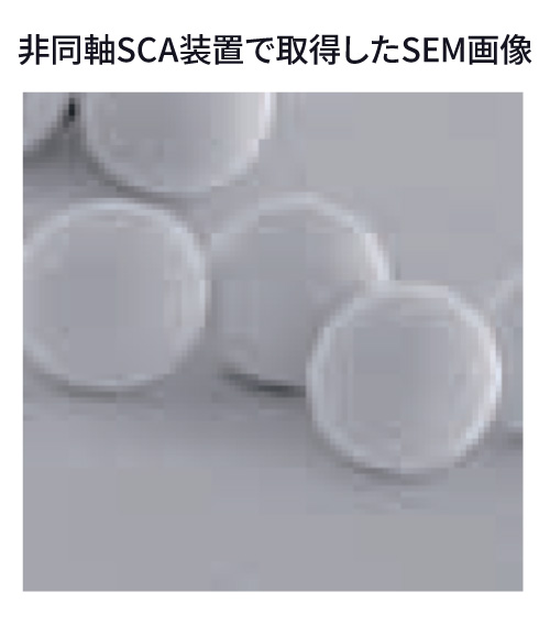 非同軸SCA装置で取得したSEM画像